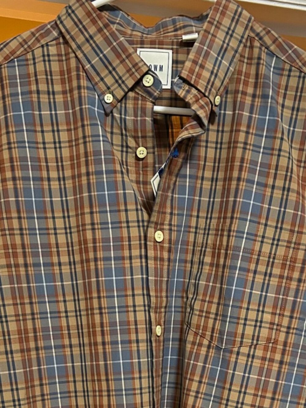 ROWM Men’s Button-Down Long Sleeve Shirt Size Large